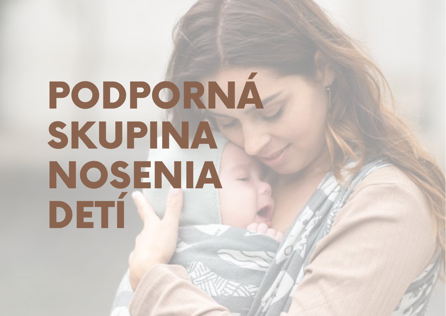 Podporná skupina nosenia detí